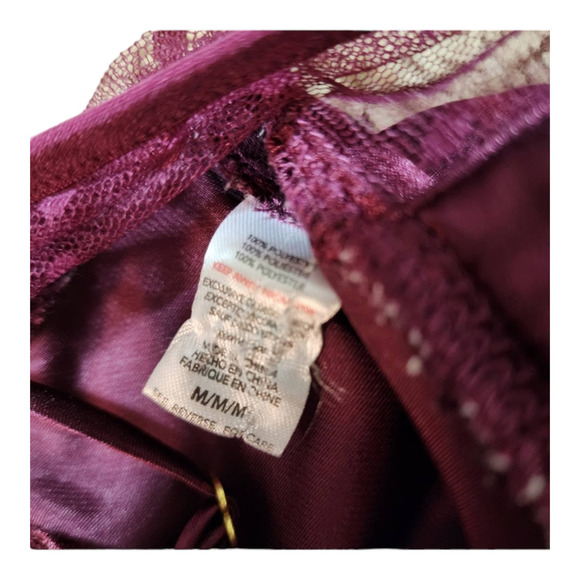 Flora by Flora Nikrooz Women's Stella Gown Maroon size medium - Picture 7 of 9